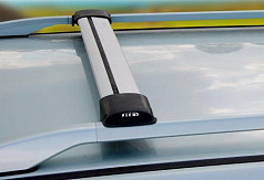 Багажник на рейлинги FICOPRO R-47 S (серебристый)