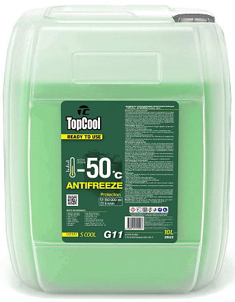 Антифриз готовый зеленый TOPCOOL Antifreeze S Cool -50 G11 preview 1