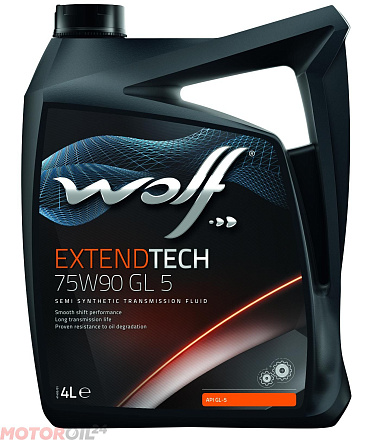 Трансмиссионное масло WOLF ExtendTech 75W-90 GL-5   preview 1