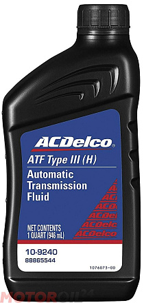 Трансмиссионное масло AC DELCO Dexron III ATF фото 1 Трансмиссионное масло AC DELCO Dexron III ATF preview 1