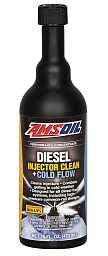 Присадка-очиститель инжектора и антигель AMSOIL Diesel Injector Clean + Cold Flow