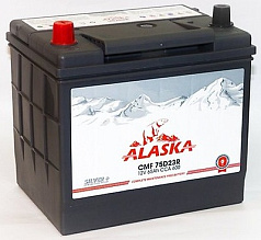 Аккумуляторы ALASKA CMF 65 R 75D23 silver+