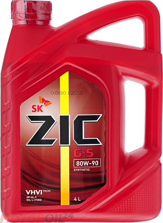 Трансмиссионное масло ZIC G-5 80W-90 preview 1