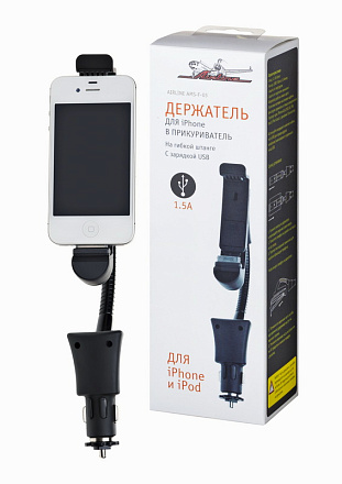 Держатель AIRLINE Функционал для IPhone 4 в прикуриватель preview 1
