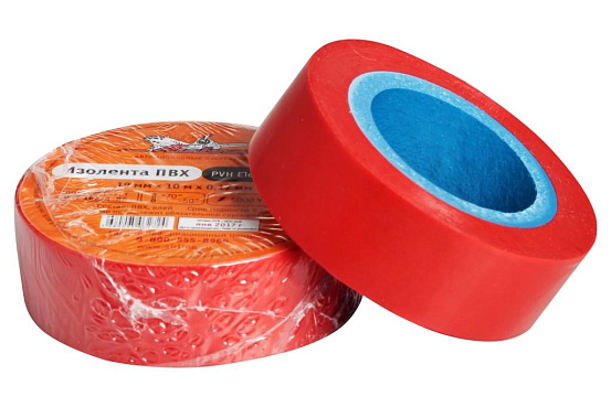 Изолента ПВХ AIRLINE, красная, 19 мм, 10 м preview 1