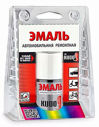 Эмаль автомобильная ремонтная с кисточкой KUDO черная