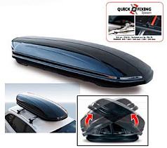 Автомобильный бокс MENABO Mania DUO 580 (225х89х37) 580 L (Черный глянец)