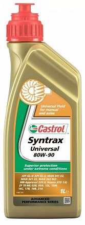 Трансмиссионное масло CASTROL Syntrax Universal 80W-90 preview 1