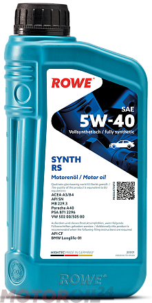ROWE Hightec Synth RS 5W-40 фото 1 ROWE Hightec Synth RS 5W-40 preview 1