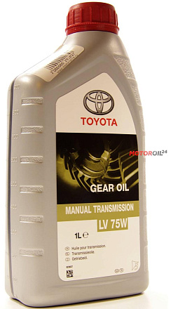 Трансмиссионное масло TOYOTA MT Gear Oil LV 75W  фото 1 Трансмиссионное масло TOYOTA MT Gear Oil LV 75W  preview 1