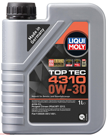 LIQUI MOLY Top Tec 4310 0W-30 фото 1 LIQUI MOLY Top Tec 4310 0W-30 preview 1