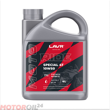 LAVR RIDE SPECIAL 4Т 10W-50 фото 1 LAVR RIDE SPECIAL 4Т 10W-50 preview 1