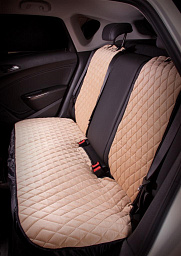 Накидки AIRLINE Алькантара задние, бежевые