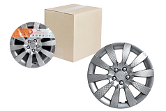 Колпаки колесные AIRLINE 13 дюймов "Торнадо", серебристые, карбон