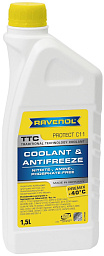 Антифриз готовый жёлтый RAVENOL TTC - Protect C11 Premix -40ºC