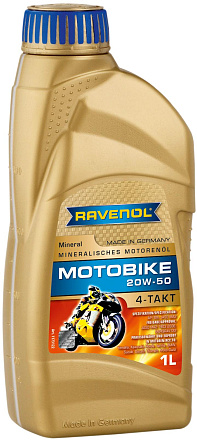 RAVENOL Motobike 4-T Mineral 20W-50 фото 1 RAVENOL Motobike 4-T Mineral 20W-50 preview 1
