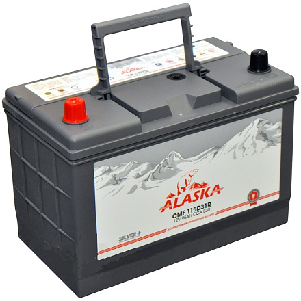 Аккумулятор ALASKA CMF 95 R 115D31 silver+ фото 2 Аккумулятор ALASKA CMF 95 R 115D31 silver+ preview 2