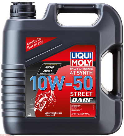 LIQUI MOLY Motorbike 4T Synth Street Race 10W-50 фото 1 LIQUI MOLY Motorbike 4T Synth Street Race 10W-50 preview 1