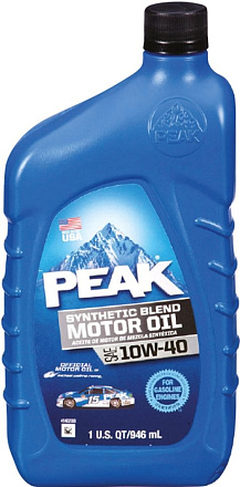 PEAK Synthetic Blend Motor Oil 10W-40 фото 1 PEAK Synthetic Blend Motor Oil 10W-40 preview 1