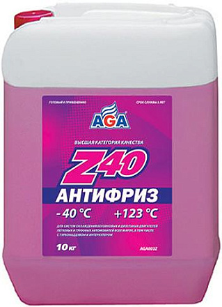 Антифриз готовый AGA  -40C (красный) preview 1