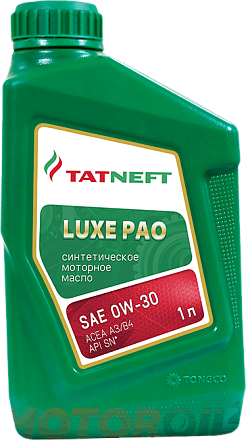 ТАТНЕФТЬ LUXE PAO 0W-30 фото 1 ТАТНЕФТЬ LUXE PAO 0W-30 preview 1