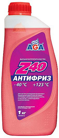 Антифриз готовый AGA  -40C (красный) preview 3