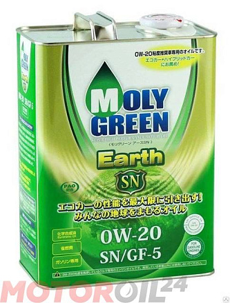 MOLYGREEN Earth SN/GF-5 0W-20 фото 1 MOLYGREEN Earth SN/GF-5 0W-20 preview 1