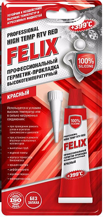 Герметик-прокладка высокотемпературный красный FELIX Professional High Temp RTV Red preview 1