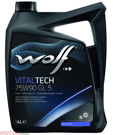 Трансмиссионное масло WOLF VitalTech 75W-90 GL-5  фото 1 Трансмиссионное масло WOLF VitalTech 75W-90 GL-5  preview 1