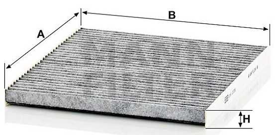 Салонный фильтр с активированным углем MANN CUK2336 preview 2