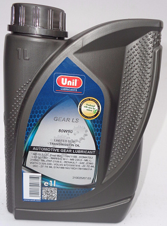 Трансмиссионное масло UNIL Gear LS 80W-90 фото 1 Трансмиссионное масло UNIL Gear LS 80W-90 preview 1