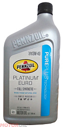 PENNZOIL Platinum Euro 0W-40