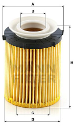 Масляный фильтр MANN HU711/6Z