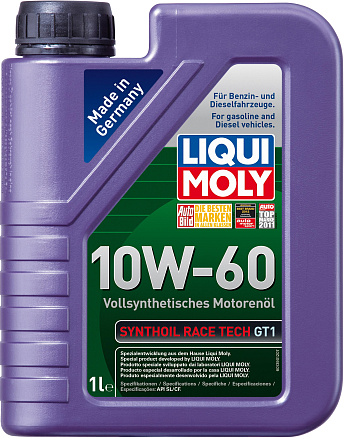 LIQUI MOLY Synthoil Race Tech GT1 10W-60 фото 2 LIQUI MOLY Synthoil Race Tech GT1 10W-60 preview 2
