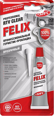 Герметик-прокладка прозрачный FELIX Professional RTV Clear preview 1
