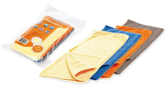 Набор салфеток AIRLINE из микрофибры 8 шт. прямоугольник (20x20 см) preview 1