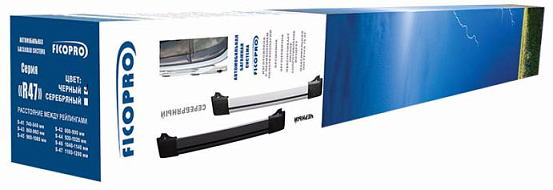 Багажник на рейлинги FICOPRO R-43 S (серебристый) preview 3