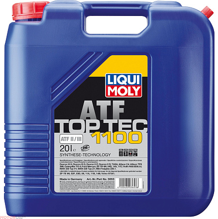 Трансмиссионное масло LIQUI MOLY Top Tec ATF 1100 preview 1