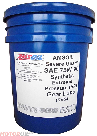 Трансмиссионное масло AMSOIL Severe Gear Synthetic Extreme Pressure (EP) Lubricant 75W-90 preview 1