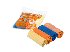 Набор салфеток AIRLINE из микрофибры в рулончиках (30x30 см) 4 шт.