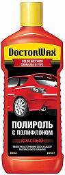 Цветная полироль с полифлоном DOCTOR WAX (красная)