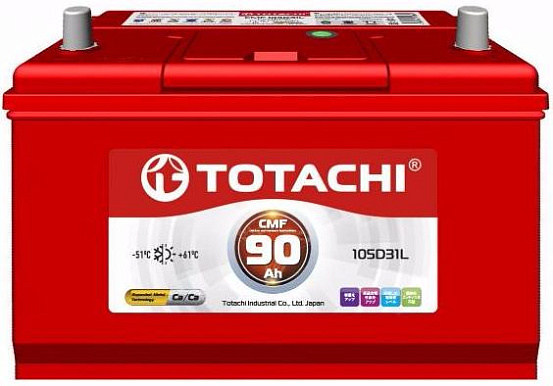 Аккумулятор TOTACHI CMF 105D31 90 L фото 1 Аккумулятор TOTACHI CMF 105D31 90 L preview 1
