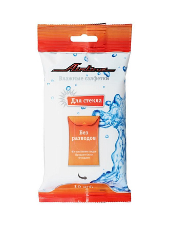 Салфетки влажные AIRLINE для стеклянных поверхностей (10 шт.) preview 2
