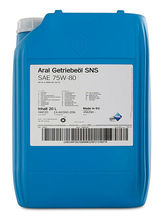 Трансмиссионное масло ARAL Getriebeol SNS 75W-80 фото 1 Трансмиссионное масло ARAL Getriebeol SNS 75W-80 preview 1
