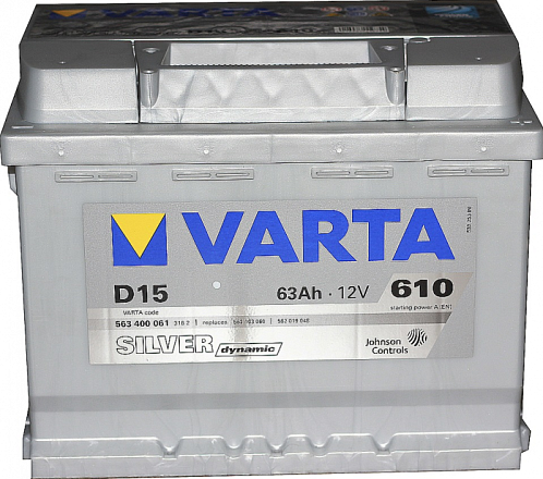 Аккумулятор VARTA Silver Dynamic 563400 D15 фото 1 Аккумулятор VARTA Silver Dynamic 563400 D15 preview 1