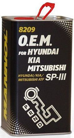 Трансмиссионное масло MANNOL 8209 O.E.M. for Hyundai Kia Mitsubishi /ATF SP-III фото 1 Трансмиссионное масло MANNOL 8209 O.E.M. for Hyundai Kia Mitsubishi /ATF SP-III preview 1