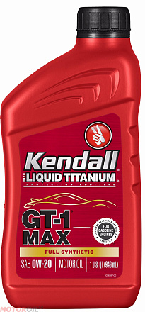 KENDALL GT-1 Full Synthetic Motor Oil With Liquid Titanium 0W-20 preview 1