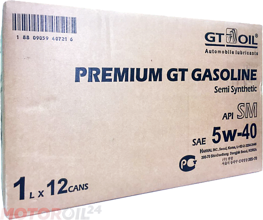 GT-OIL Premium GT Gasoline 5W-40 preview 1