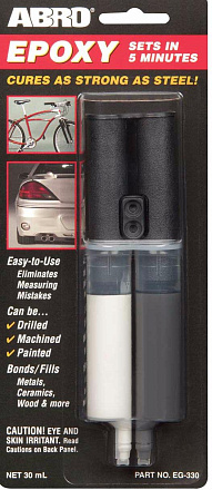 Клей эпоксидный черный в шприце ABRO preview 1