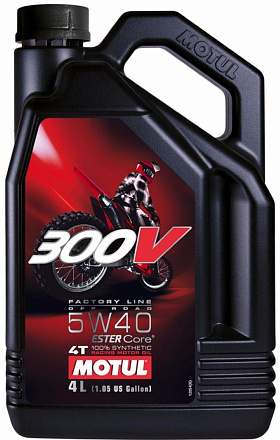 MOTUL 300V 4T Factory Line Road Racing 5W-40 preview 1
